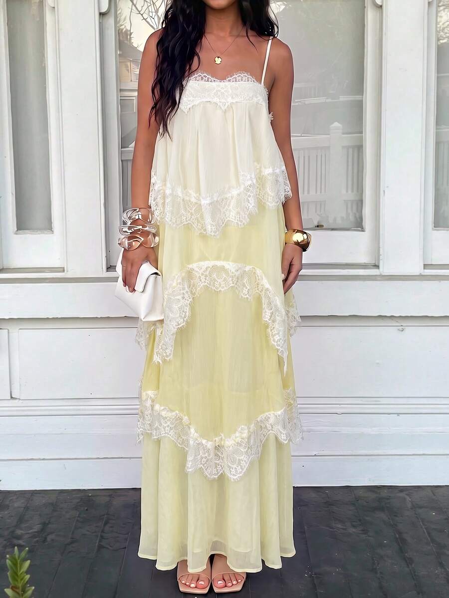 Wisteria™ | Tiered Lace Maxi Dress