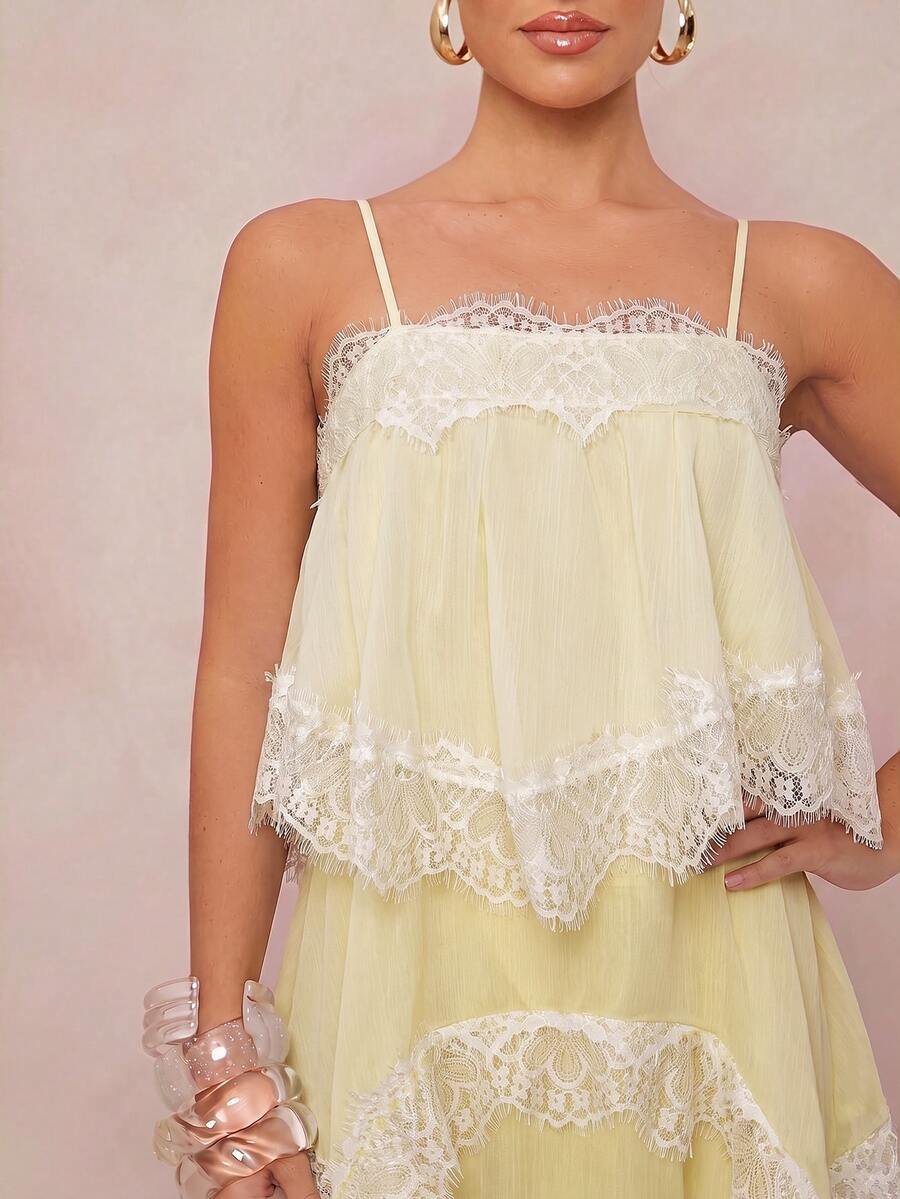 Wisteria™ | Tiered Lace Maxi Dress