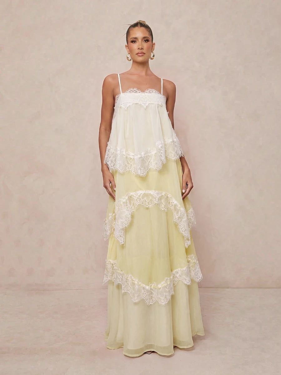 Wisteria™ | Tiered Lace Maxi Dress