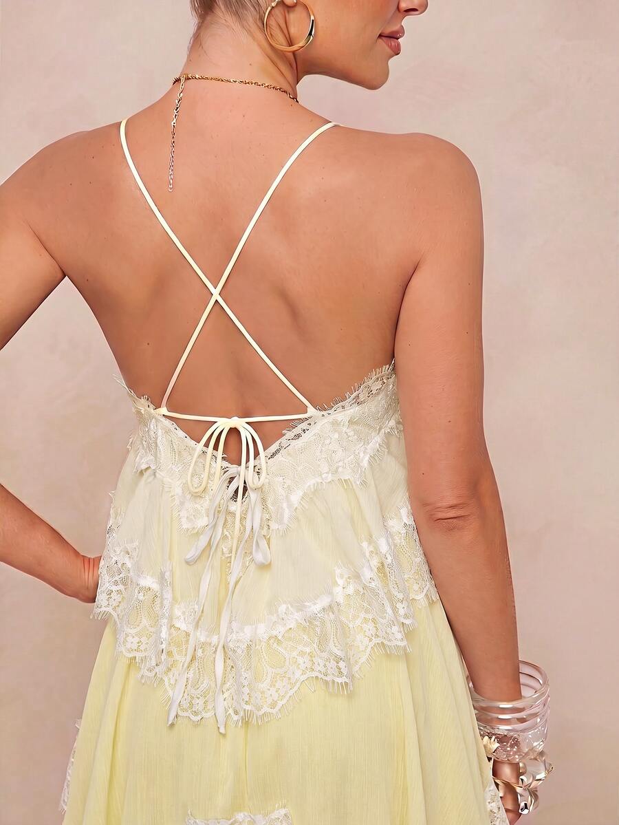 Wisteria™ | Tiered Lace Maxi Dress