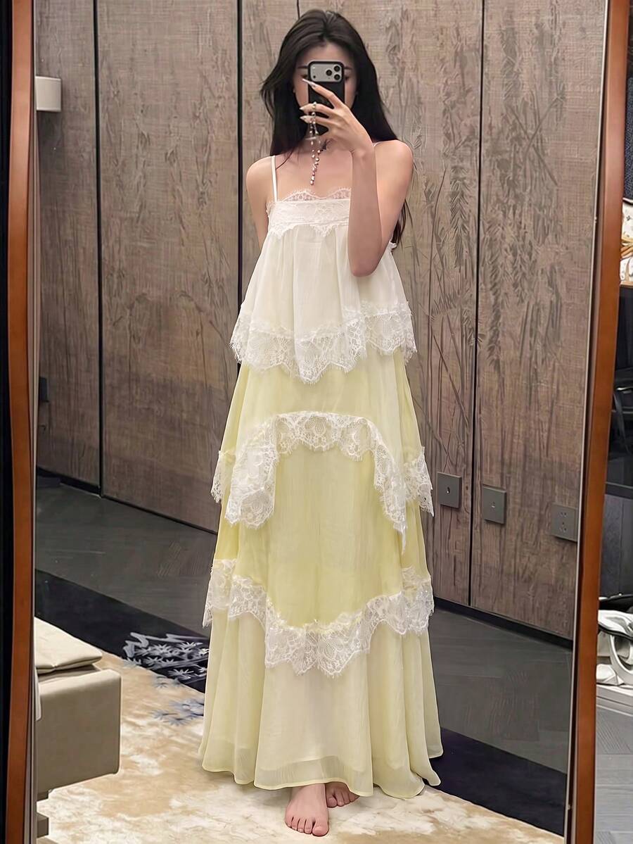 Wisteria™ | Tiered Lace Maxi Dress
