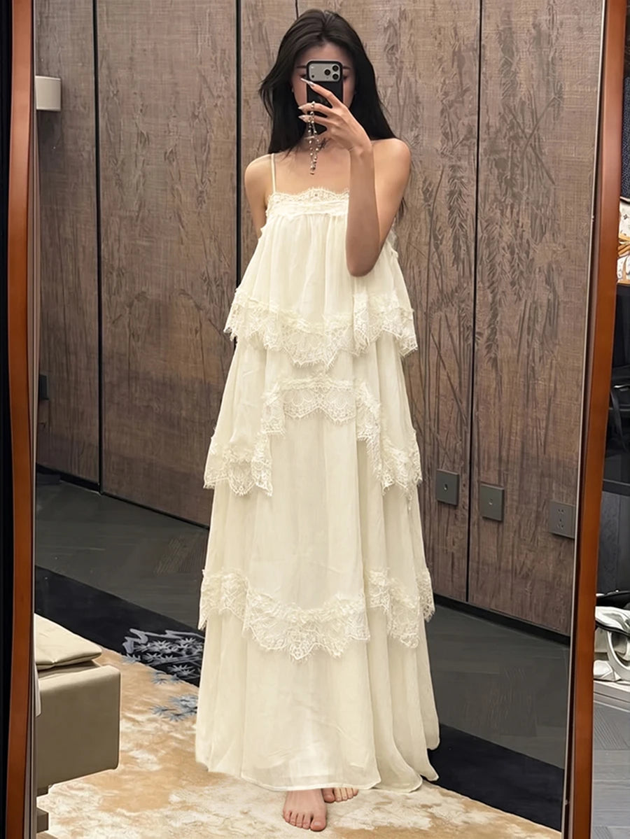 Wisteria™ | Tiered Lace Maxi Dress