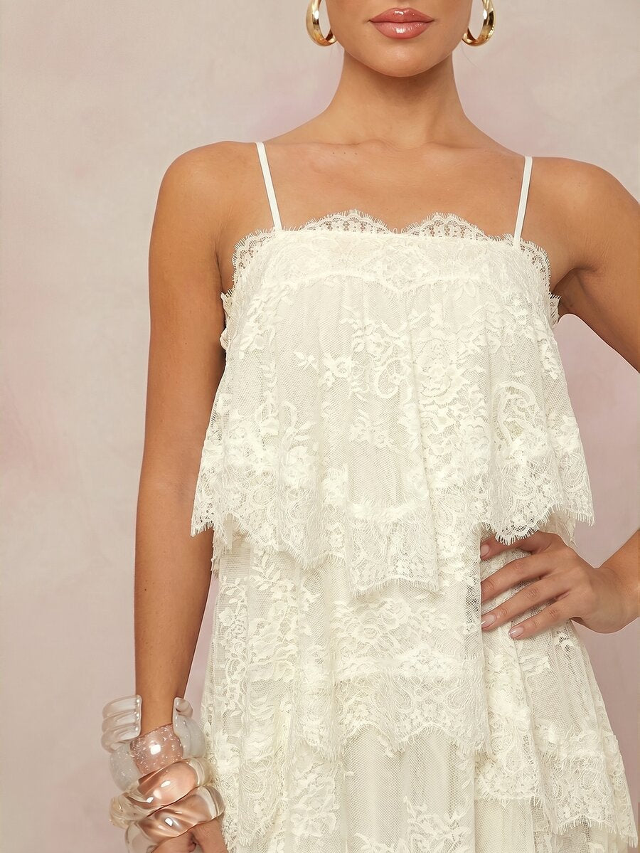Wisteria™ | Tiered Lace Maxi Dress