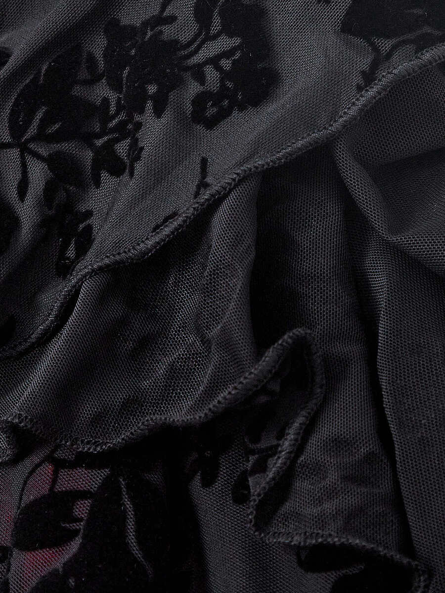 Anika™ | Ruffle Hem Floral Midi Dress