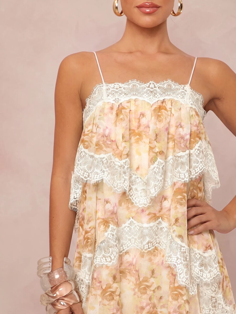Wisteria™ | Tiered Lace Maxi Dress