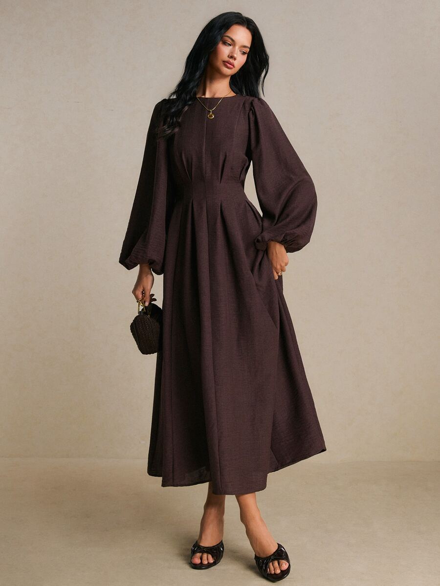 Elodie™ | Ruched Waist Maxi Dress
