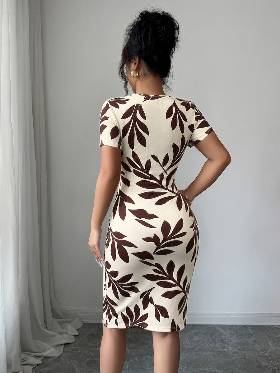 Imogen™ | Ditsy Floral Knit Midi Dress