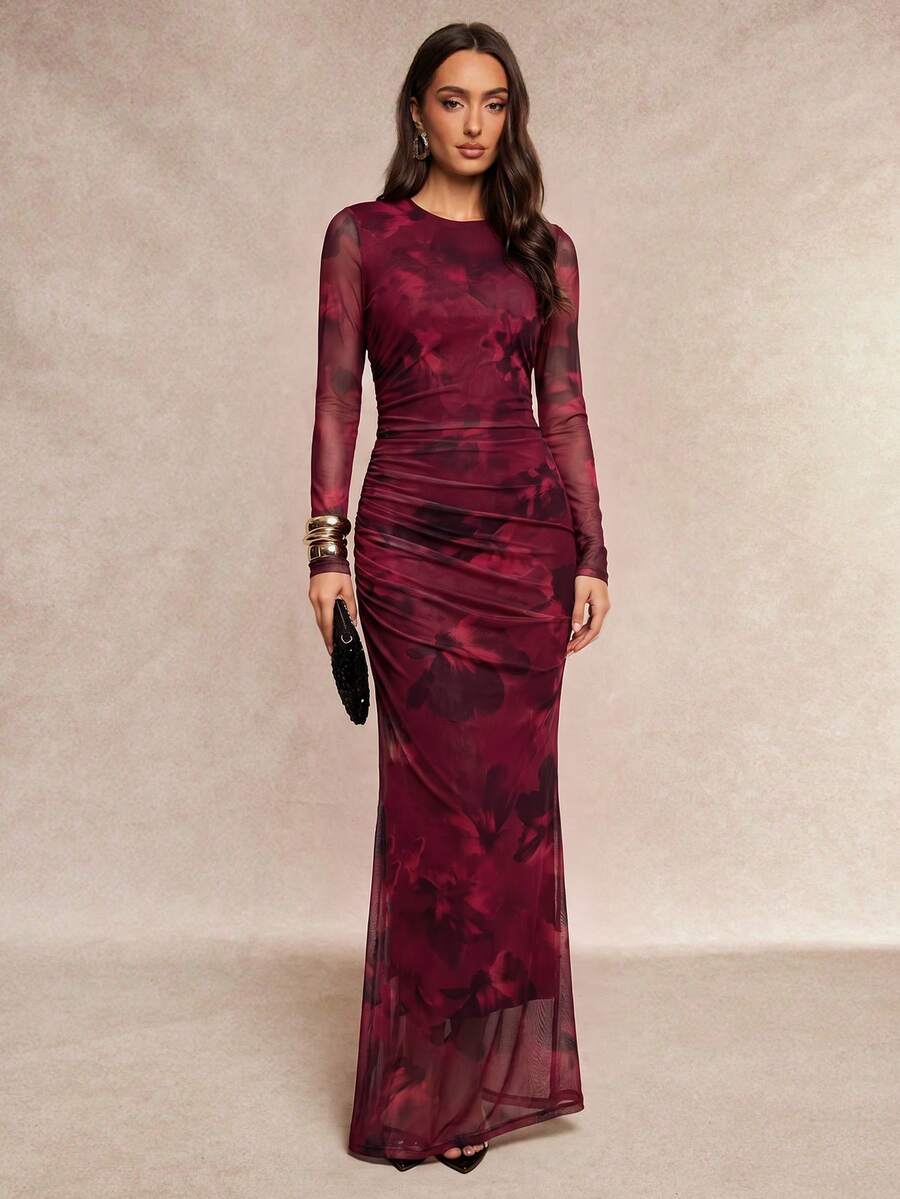 Saskia™ | Pleated Mermaid Maxi Dress