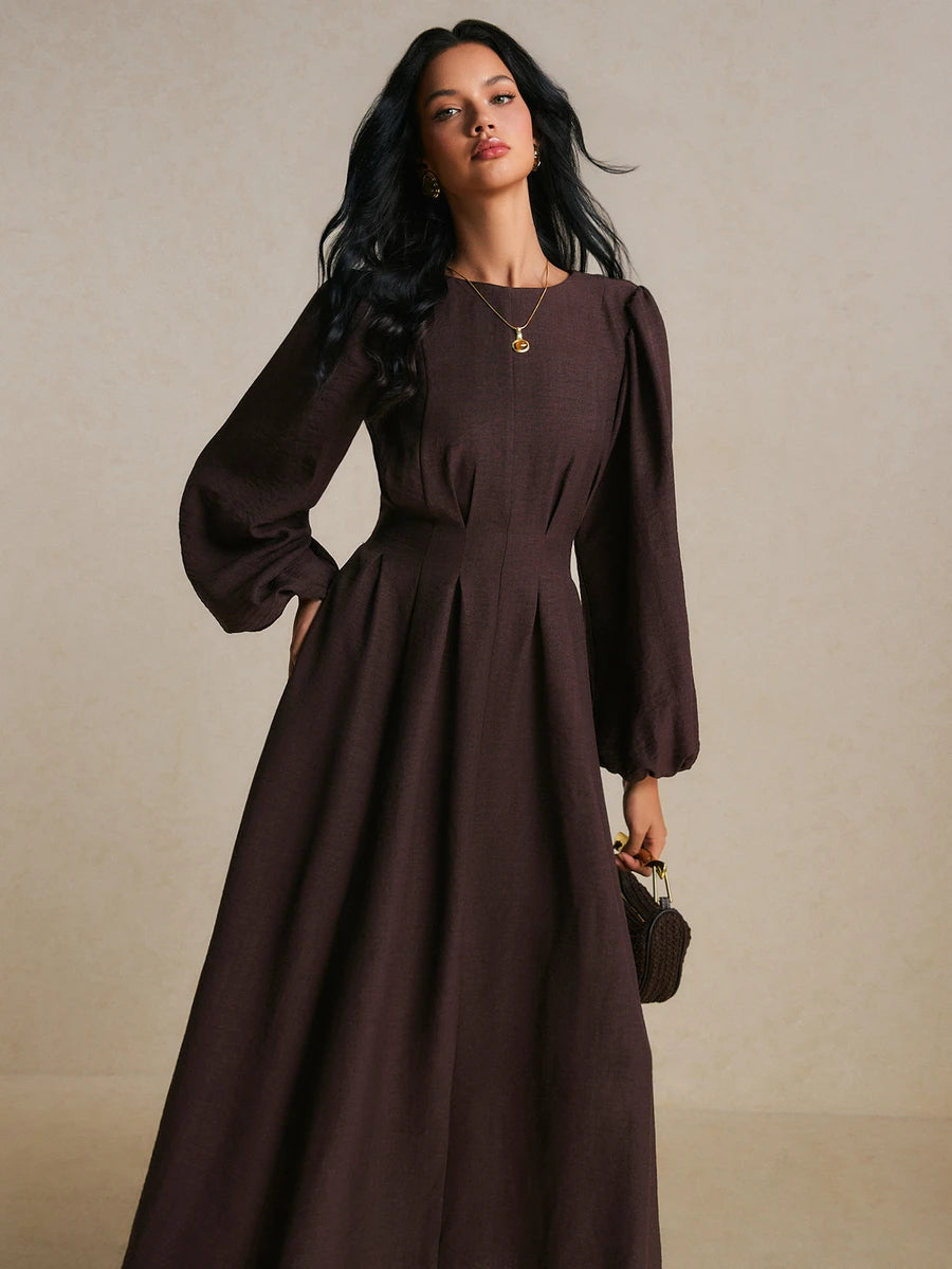 Elodie™ | Ruched Waist Maxi Dress