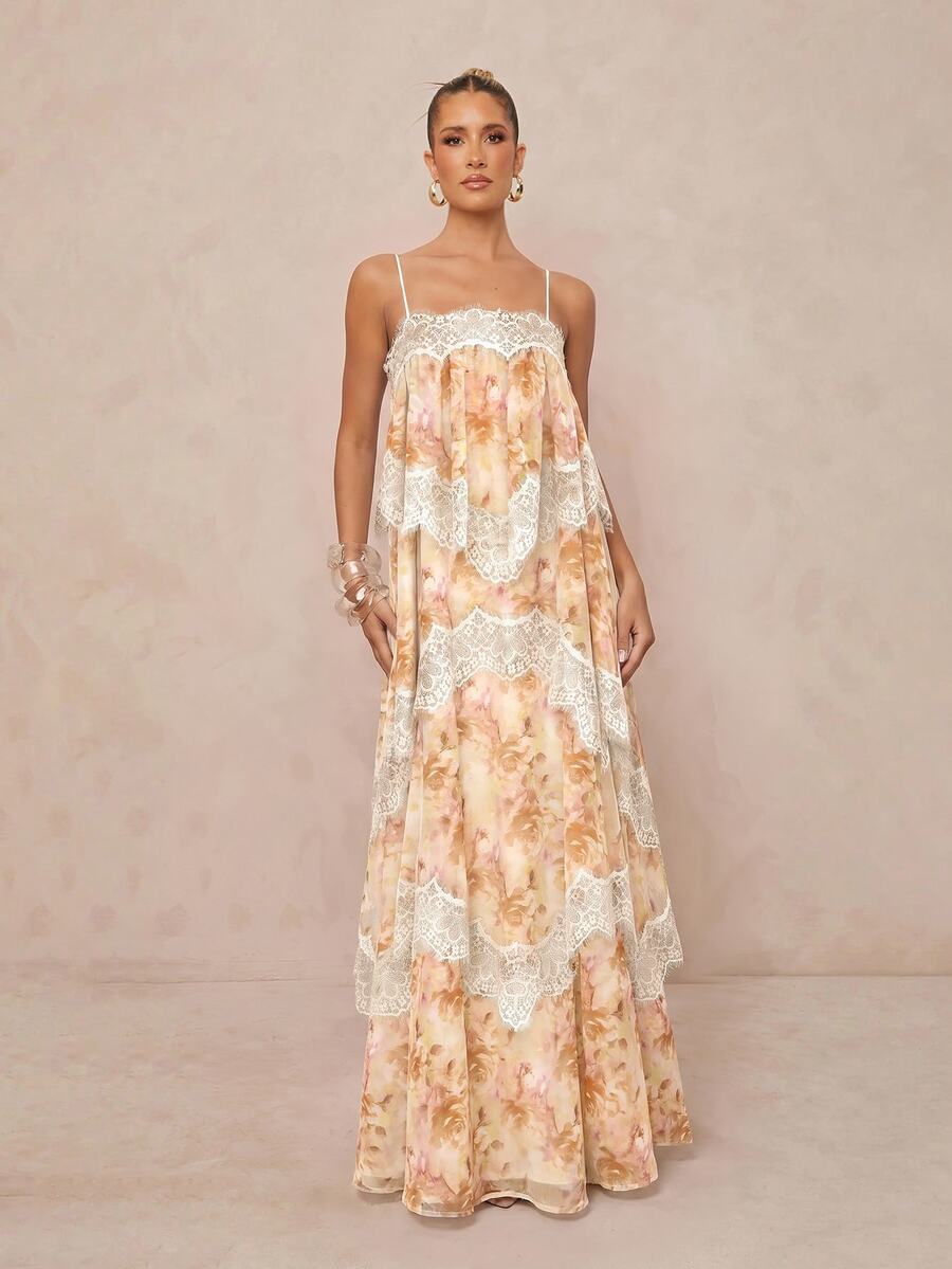 Wisteria™ | Tiered Lace Maxi Dress