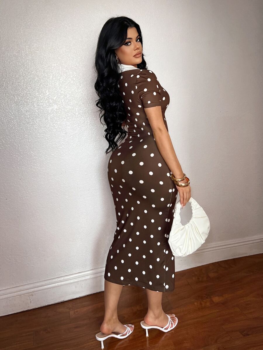 Cosima™ | Striped Polo Midi Dress
