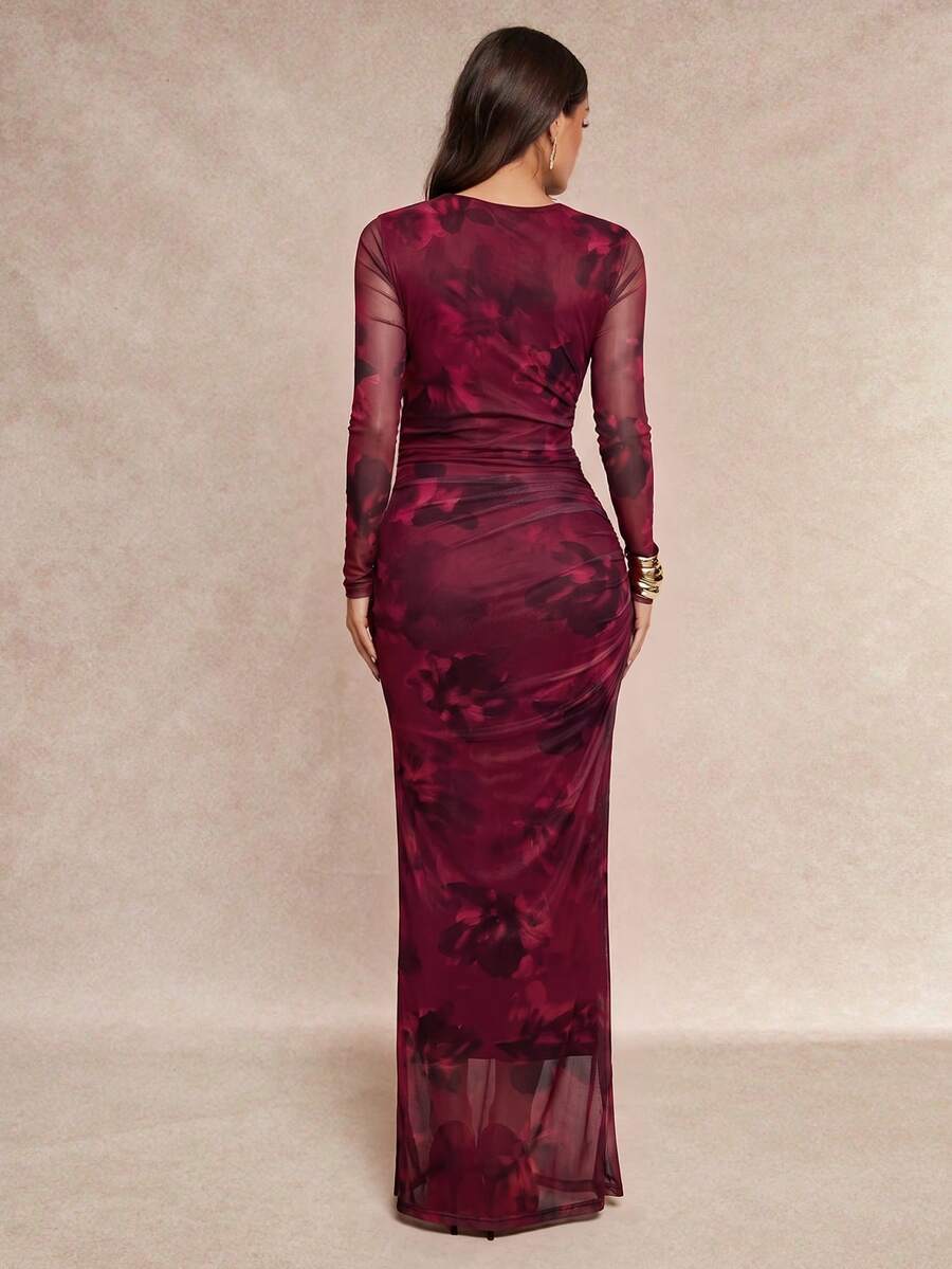 Saskia™ | Pleated Mermaid Maxi Dress