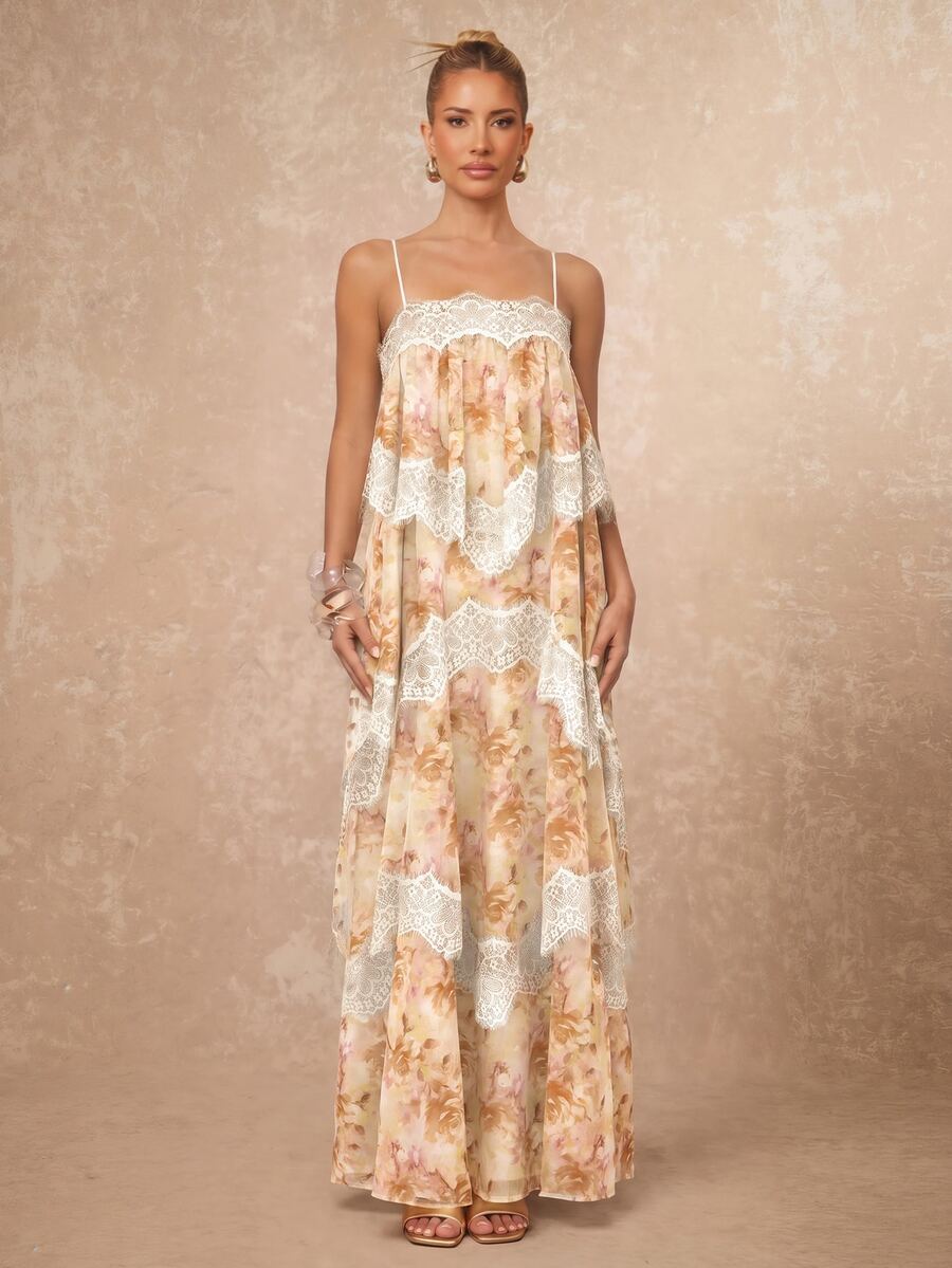 Wisteria™ | Tiered Lace Maxi Dress