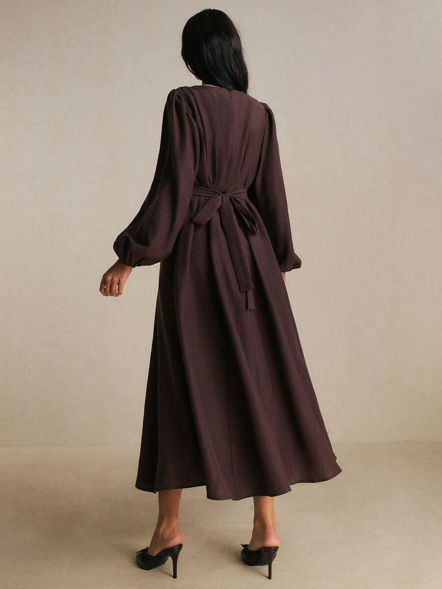 Elodie™ | Ruched Waist Maxi Dress
