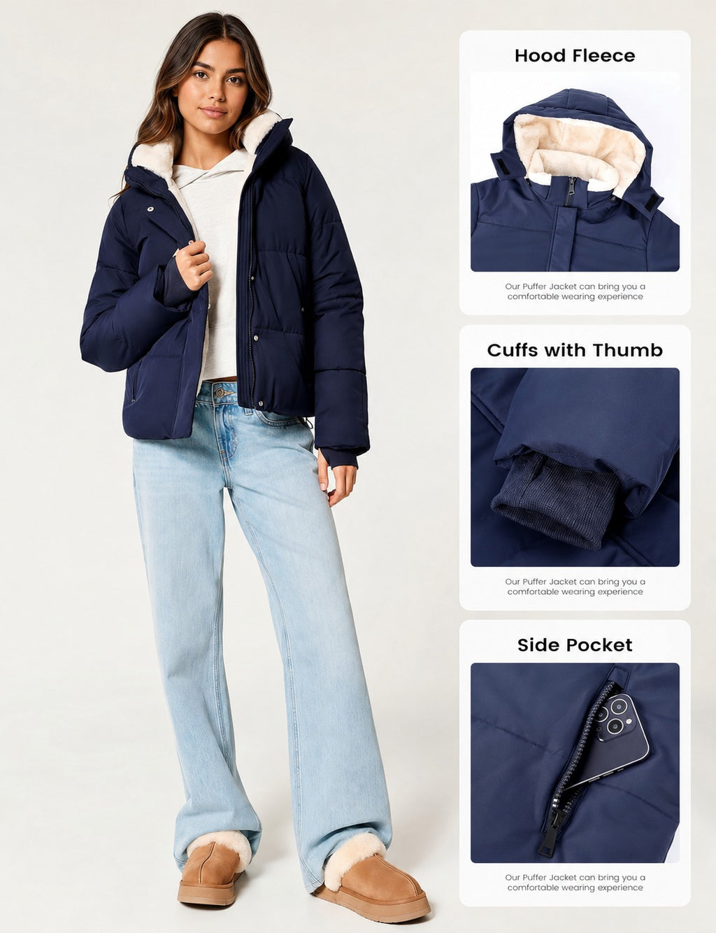 Navy Élan Puffer