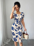 Imogen™ | Ditsy Floral Knit Midi Dress