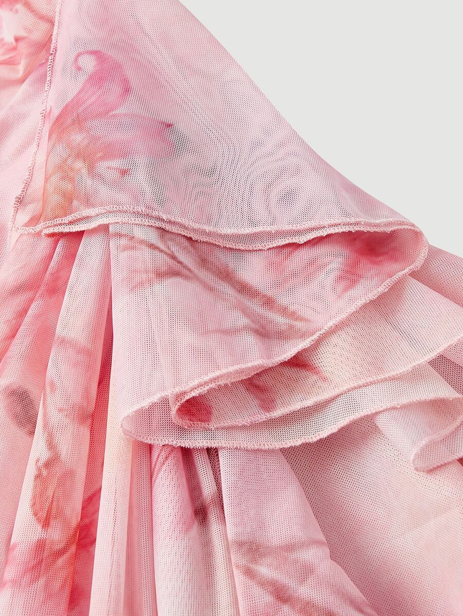 Anika™ | Ruffle Hem Floral Midi Dress