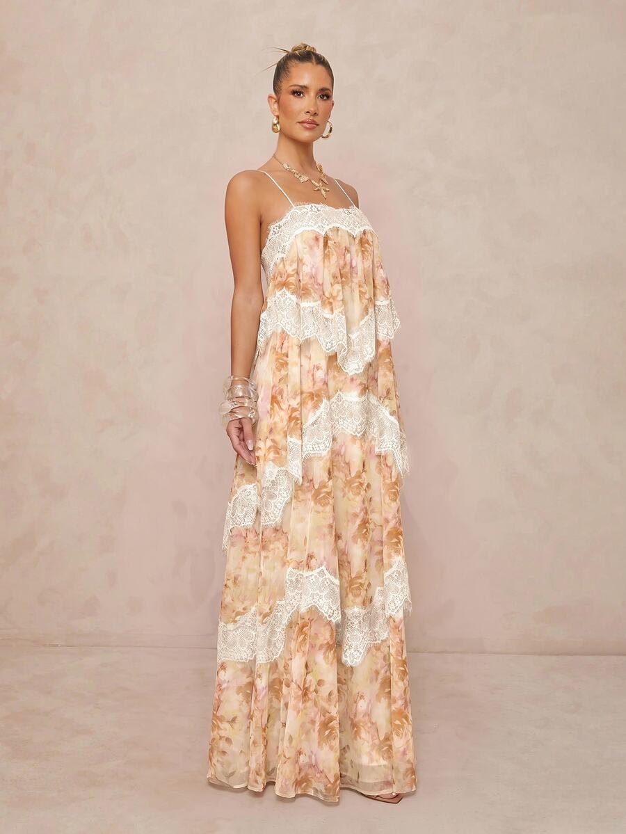 Wisteria™ | Tiered Lace Maxi Dress