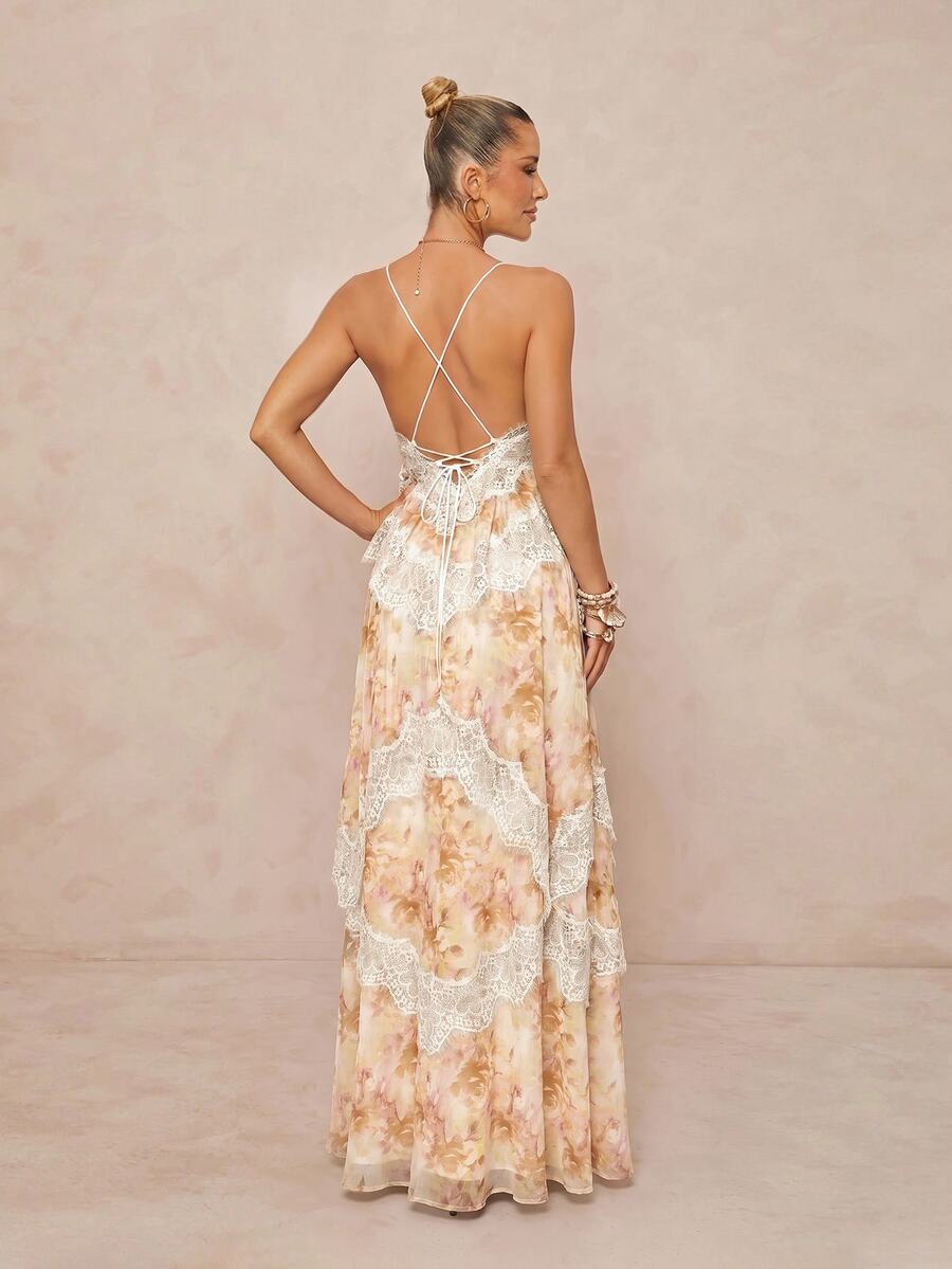 Wisteria™ | Tiered Lace Maxi Dress