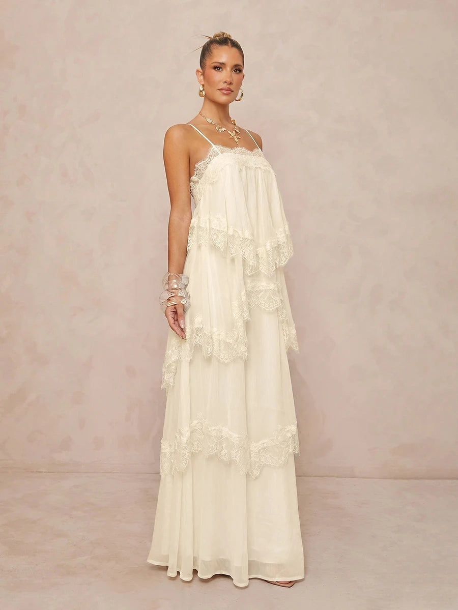 Wisteria™ | Tiered Lace Maxi Dress