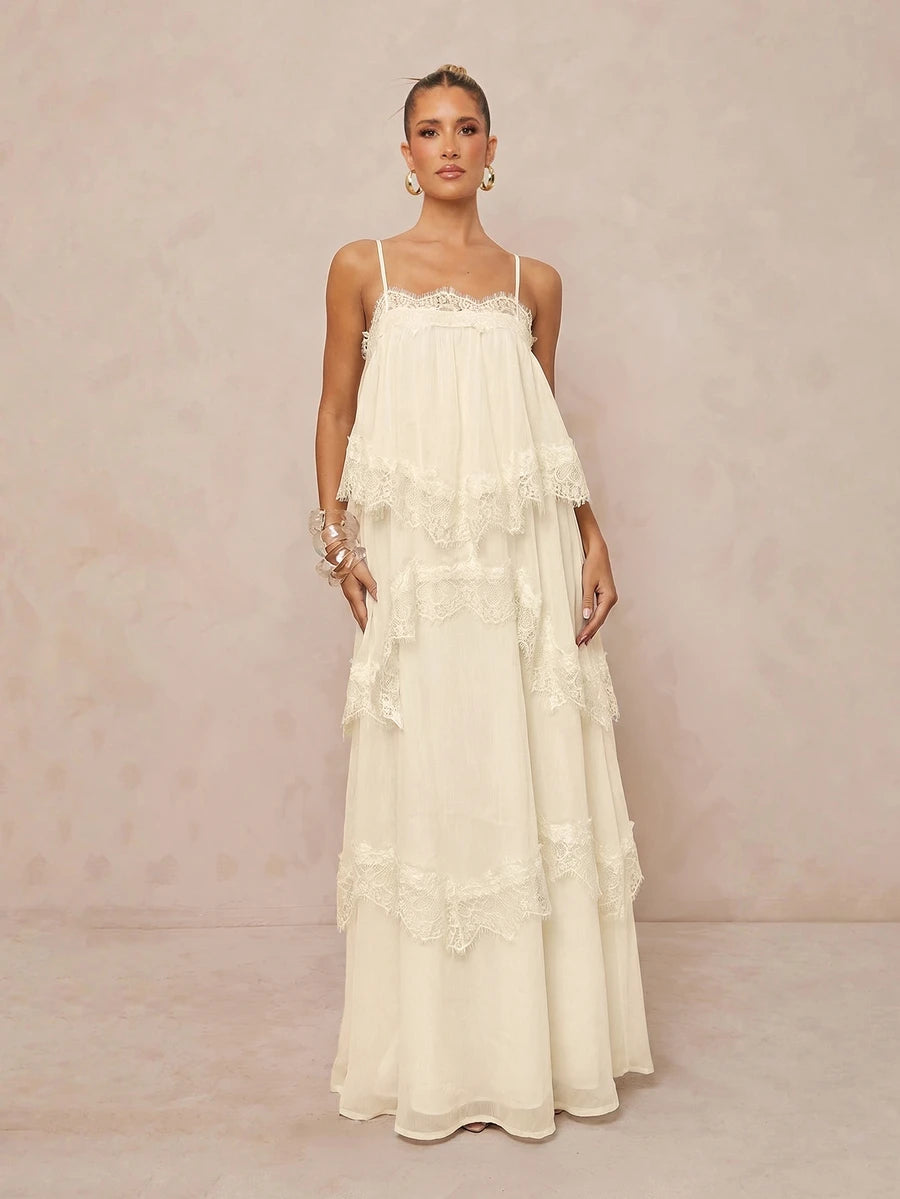 Wisteria™ | Tiered Lace Maxi Dress