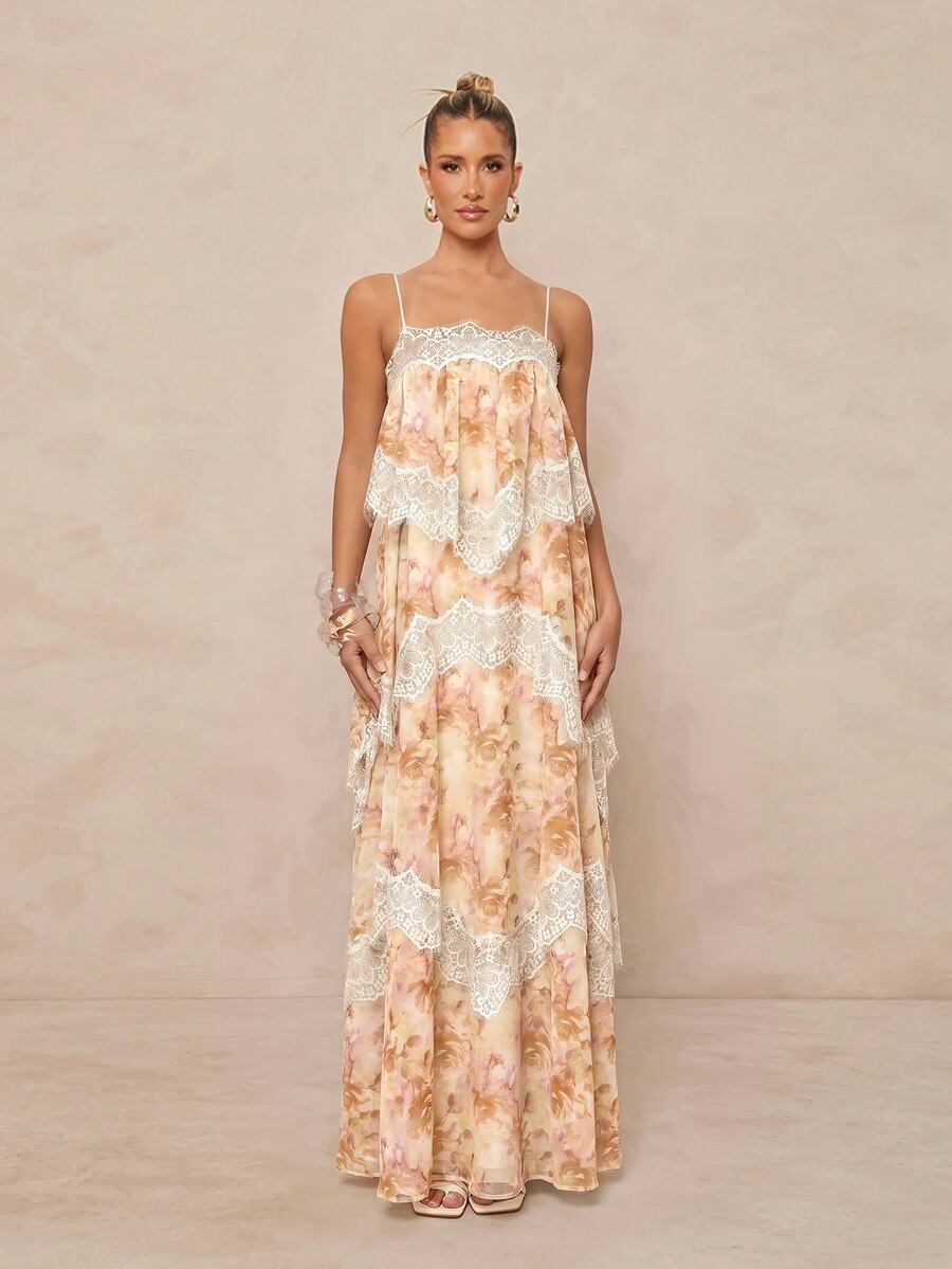 Wisteria™ | Tiered Lace Maxi Dress