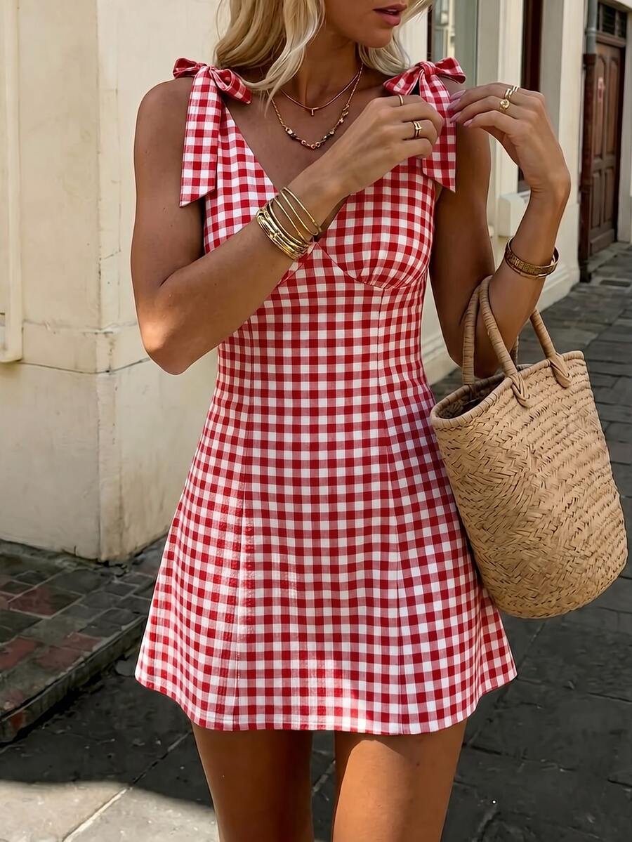 Posy™ | Checkered Mini Dress