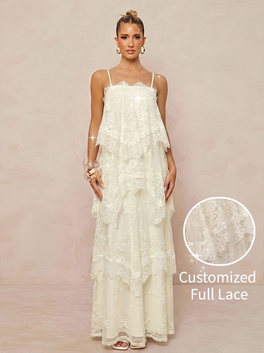 Wisteria™ | Tiered Lace Maxi Dress