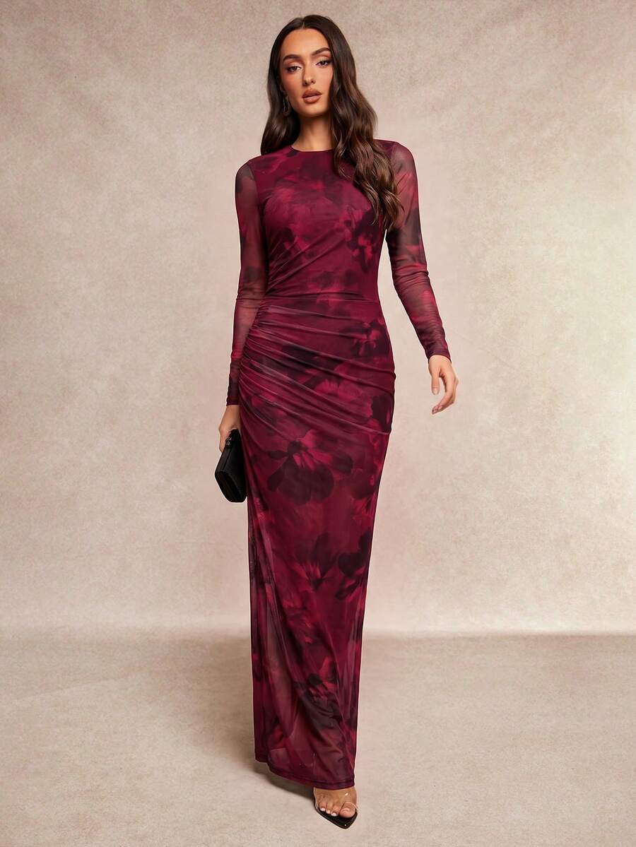Saskia™ | Pleated Mermaid Maxi Dress