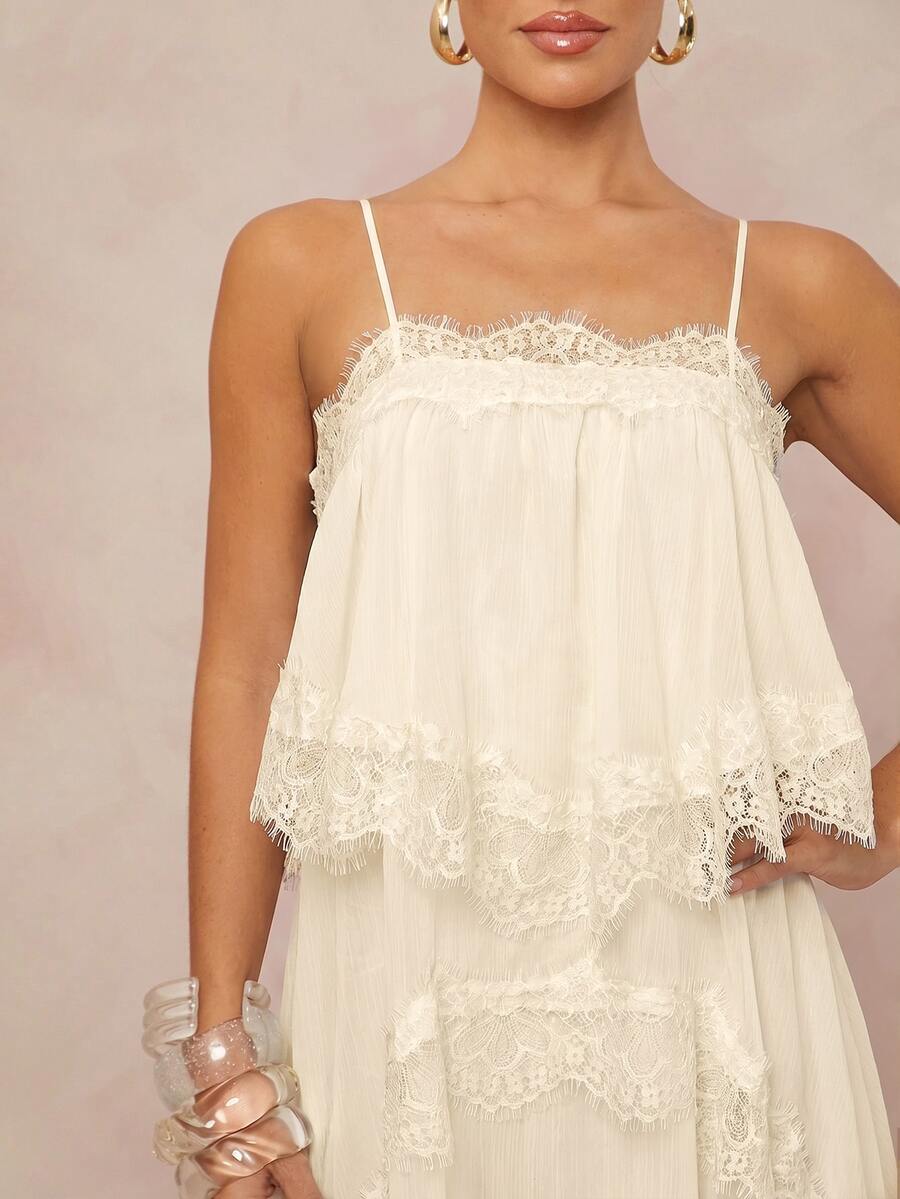 Wisteria™ | Tiered Lace Maxi Dress
