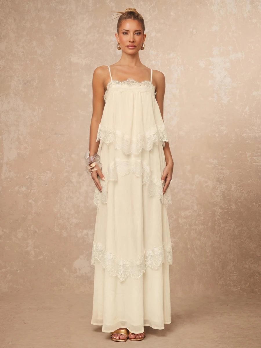 Wisteria™ | Tiered Lace Maxi Dress